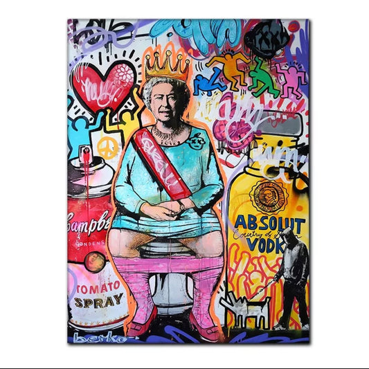 Queen graffiti canvas