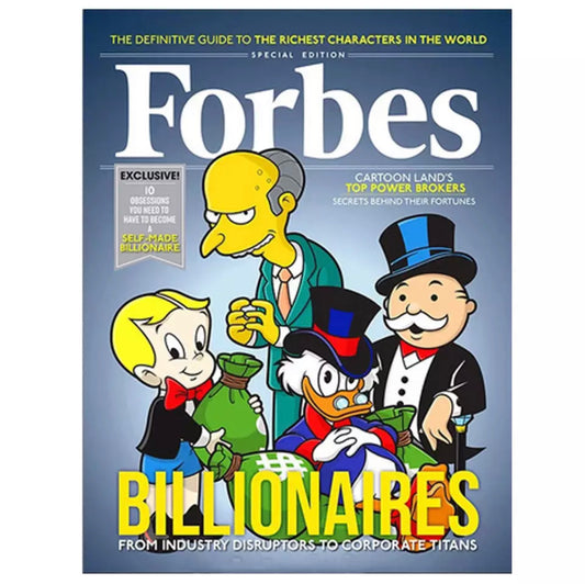Forbes billionairs canvas poster